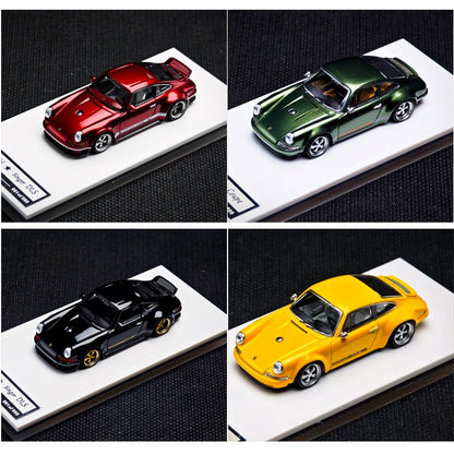 1:64 Novo Modelo de Zinco Porsch 911 964 Singer Coupe Dls Miniatura de Liga Fundida Modelo de Brinquedo Infantil Colecionável Ornamento