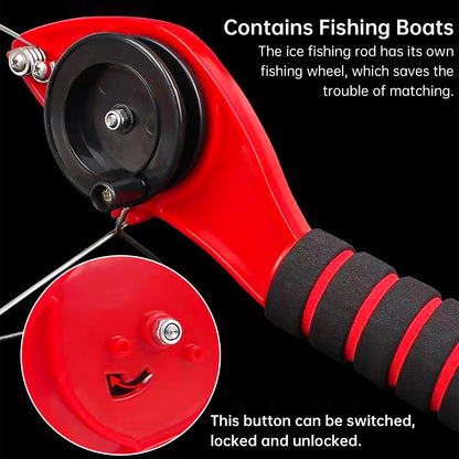 Mini Handheld Portable Ice Fishing Rod, Small Fishing Rod Fishing Equipment