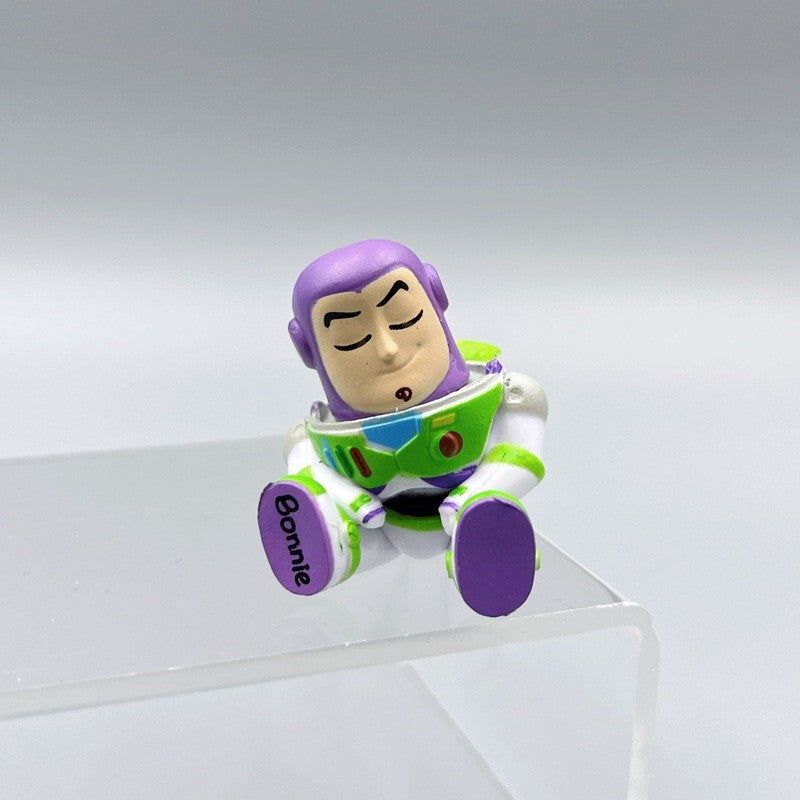 Bonecos de Anime Versão Q Toy Story Woody Alien Universidade Monstros James P. Sullivan Modelo Brinquedos Presente de Natal para Crianças