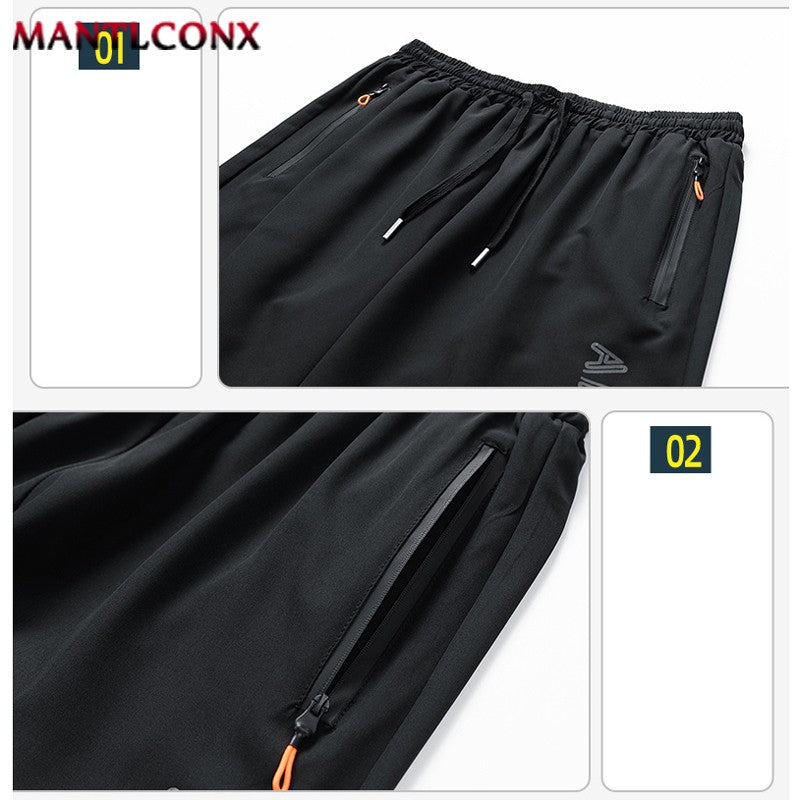 Fashion Sports Shorts Men New Comfortable Elastic Waist Shorts Male Breathable Quick Dry Men's Short Pants Men Bottom Black XXXL