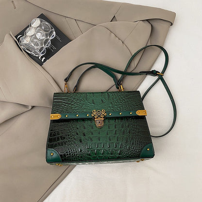 Luxury Purple Handbag Classic Women Bag 2025 New Designer Shoulder Bag High Quality Solid Pu Leather Crossbody Small Square Bag