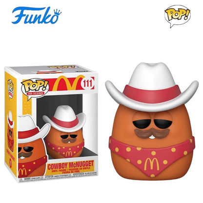 McDonald's Series Boneco de Ação Original Funko Pop Hambúrguer Batatas Fritas Speenee Grimace Brinquedos de Coleção Edição Limitada Presentes