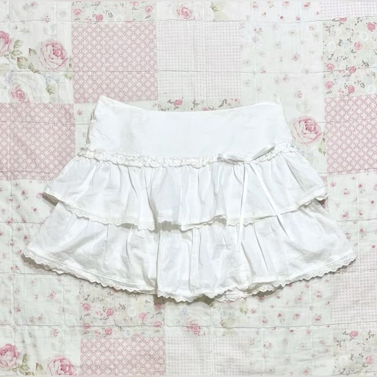 Y2K fashion sweet striped layered mini skirt for women Harajuku A-line skirt 90s Summer Hot Girl elastic high-waisted cake skirt