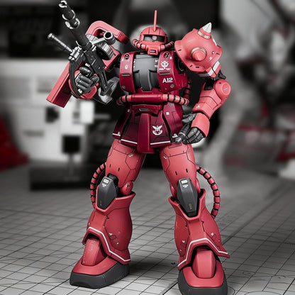 GTO Char's Zaku HG 1/144 Mech Assembly Model Kit Action Figures Desktop Decoration Doll Boys' Puzzle Toys Gift Collectible