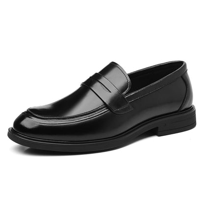 Men's Formal Leather Loafers Italian Style Slip-on  Stylish Elegant Business Shoes Comfortable Lightweight Office Dress Shoes