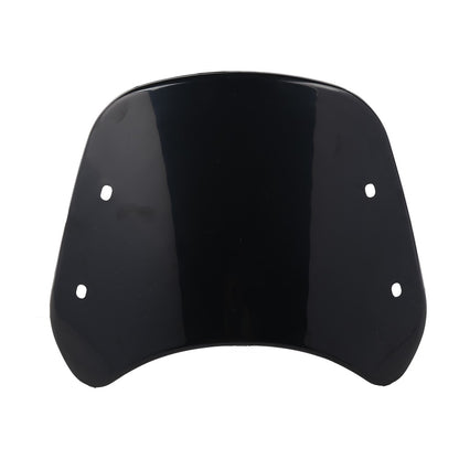 Para-brisa universal para motocicletas, defletor de vento, carenagem para Harley Honda Yamaha Kawasaki Suzuki Cafe Racer, preto