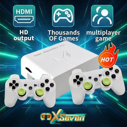 2026 New Coopreme Y7 X7 128G  Linux System 4K Video Game Console TV Box Wireless Controller Retro Game 10000+ Support PSP