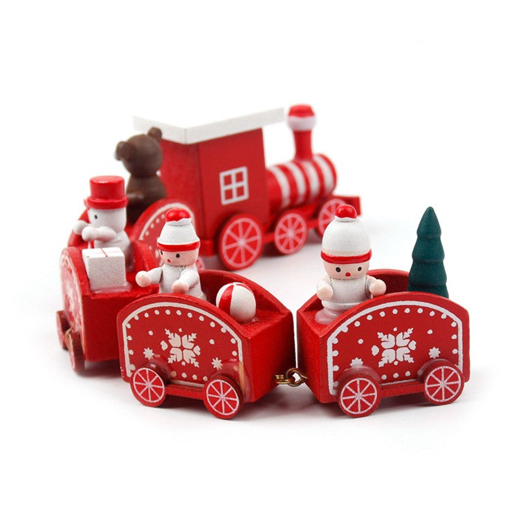 Wooden/Plastic Train Christmas Ornament Merry Christmas Decoration For Home 2025 Xmas Gifts Noel Natal Navidad New Year 2026