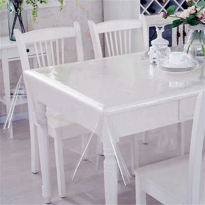 Plastic Transparent Sheet Table Cover Home Clear Tablecloth Protector Waterproof/oil-proof Easy Clean Home Accessories Tools