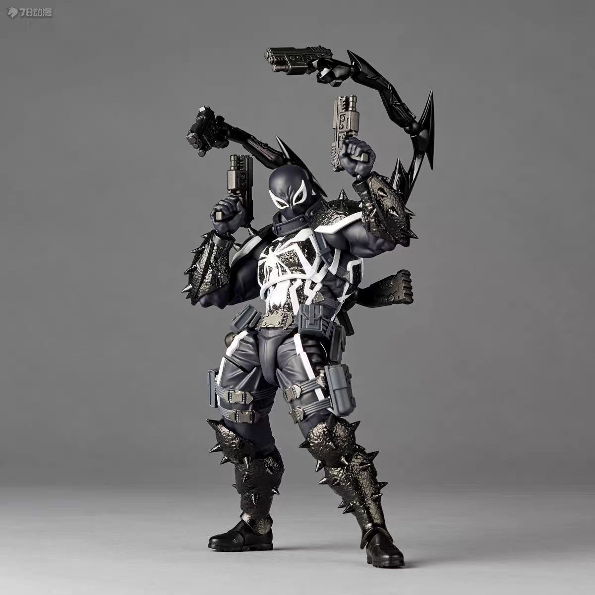 Boneco Agente Anti Venom da New Ct Toys Kaiyodo Amazing Yamaguchi Comics, Agente Venom, Boneco de Ação, Modelo, Brinquedo de Natal, Presentes