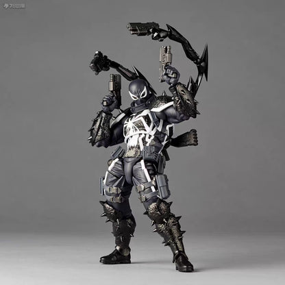 Boneco Agente Anti Venom da New Ct Toys Kaiyodo Amazing Yamaguchi Comics, Agente Venom, Boneco de Ação, Modelo, Brinquedo de Natal, Presentes