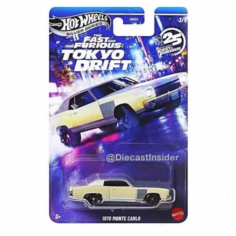 Novo Conjunto Hot Wheels Velozes e Furiosos Tokyo Drift HNR88 Série 25º Aniversário Nissan Chevrolet Coleção de Carros Die-Cast 1/64