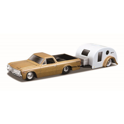 Maisto 1:64 Volkswagen Mercedes Benz Ford Chevrolet Brand collectible trailer die-cast precision model car Model collection gift