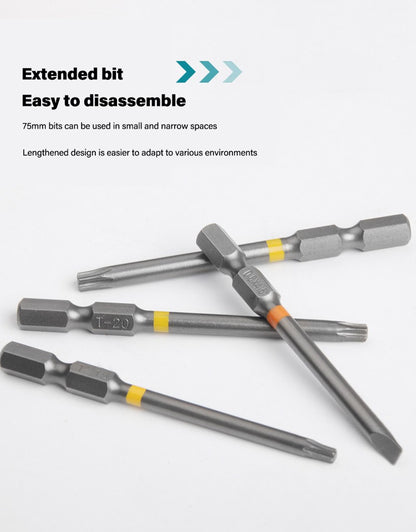 Jogo de Bits para Parafusadeira Elétrica Makita B-55697 43 Peças Codificados por Cores Tipo Flor Cruzada Soquete Sextavado Acessórios para Ferramentas Elétricas
