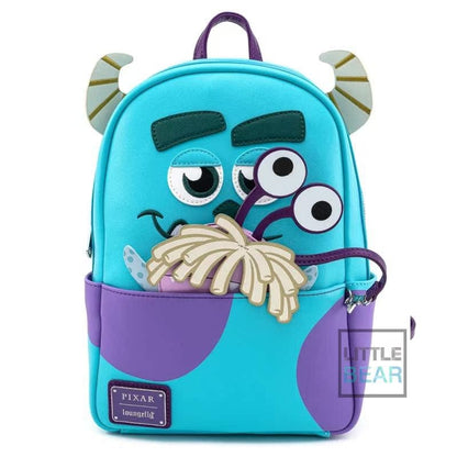 Disney Pixar Monstros S.A. Mochila - Mochila Escolar do Sulley e Mike de Monstros, Mochila de Viagem, Presente para Crianças