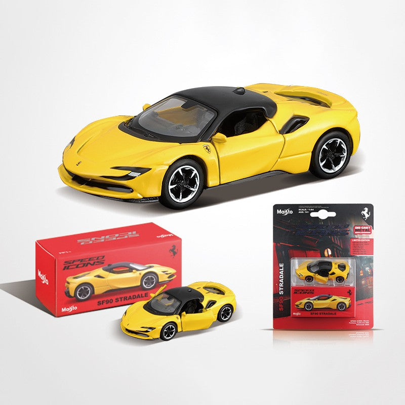 Novo em Estoque Maisto 1:64 Ferrari Sf90 Stradale Liga Miniatura Modelo Diecast Lamborghini Sian Fkp 37 Brinquedo Carro Presente de Natal Infantil