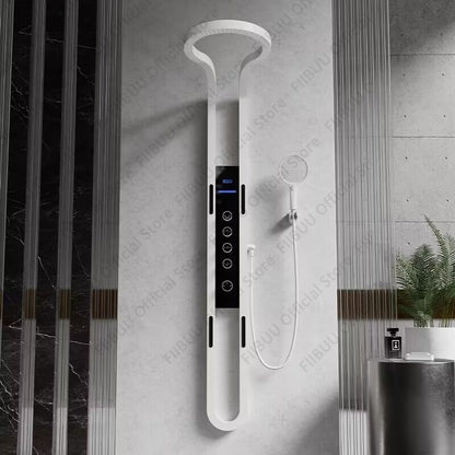 Conjunto de Chuveiro de Luxo com Display Digital, Sistema de Chuveiro com Massagem de Água Pressurizada, Chuveiro Combo e Ducha de Mão, Acessórios de Banheiro