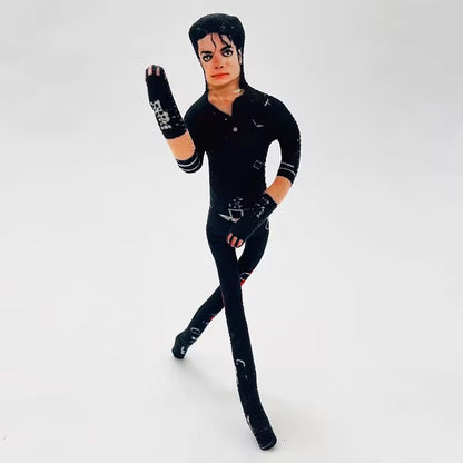 28cm Michael Jackson Action Doll Michael Jackson Cosplay Props Soft Stuffed Doll Abstract Joint Mobility Doll Collection Gift
