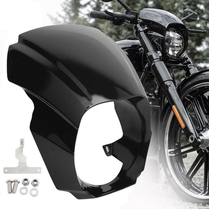 Capa carenagem preta fosca para farol de moto Harley Softail Breakout FXBR FXBRS 2018-2022 2021