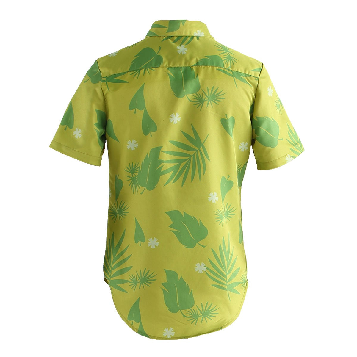 Fox Nick Wilde Cosplay Shirt With Tie Men Halloween Green Leaves Printed Summer Casual T-shirt and Necktie
