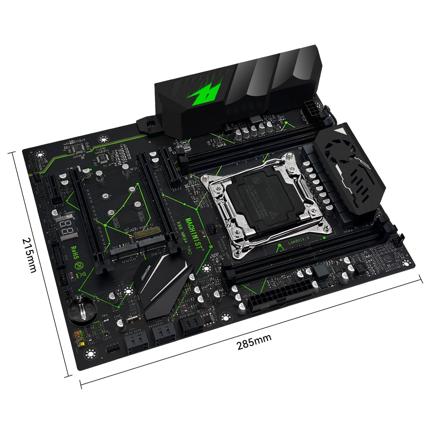 Kit Conjunto Placa Mãe MACHINIST MR9A PRO X99 LGA2011-3 CPU Xeon E5 2690 V3 Memória RAM DDR4 16GB (2*8GB) 2666MHz Combo TPM 2.0 Opcional