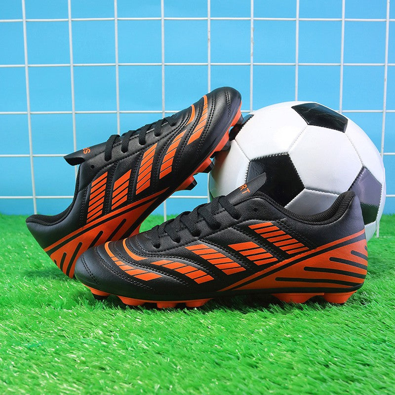 Unisex Youth Soccer Cleats Lightweight High Top FG FT Football Shoes Enhanced Traction Comfortable Match Training for Boys Girls