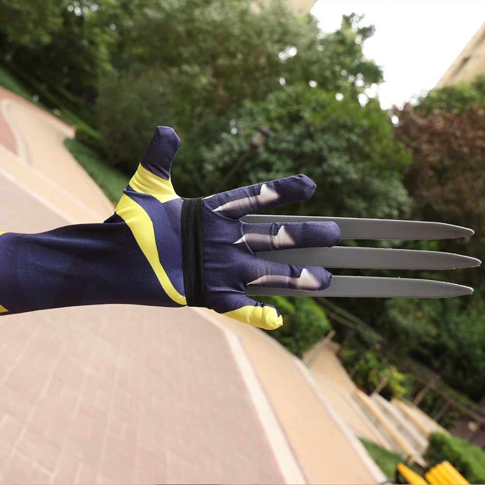 Wolverine Logan Battle Suit Claws Mask DEADPOOL 3 Movie Character Kids Adults Role Play Costume Wolf Paws Bodysuit Comic Con