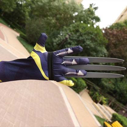 Wolverine Logan Battle Suit Claws Mask DEADPOOL 3 Movie Character Kids Adults Role Play Costume Wolf Paws Bodysuit Comic Con