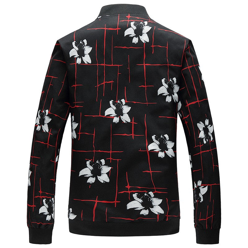 Spring, Autumn and Seasonal Boys' Floral Jacket, Large Size Urban Casual Coat Multi-color Available