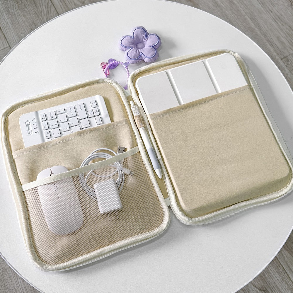 Laptop protective case compatible with HP MI Macbook 11 13-14 inch shockproof plush laptop bag, portable tablet protective bag