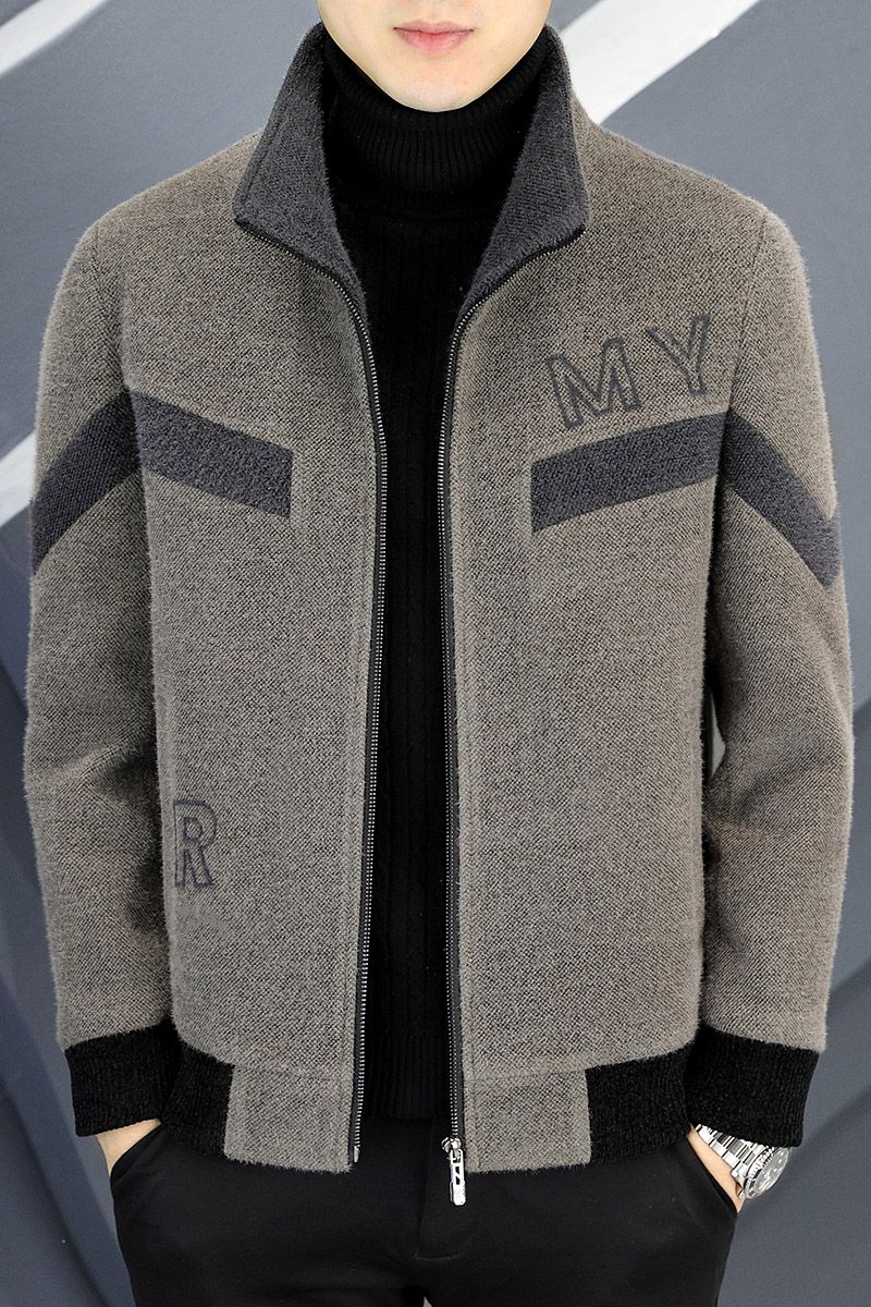 Autumn/Winter Men's Wool Blends Jacket Short Korean Short Casual Business Woolen Coat Thick Warm Social Streetwear Overcoat