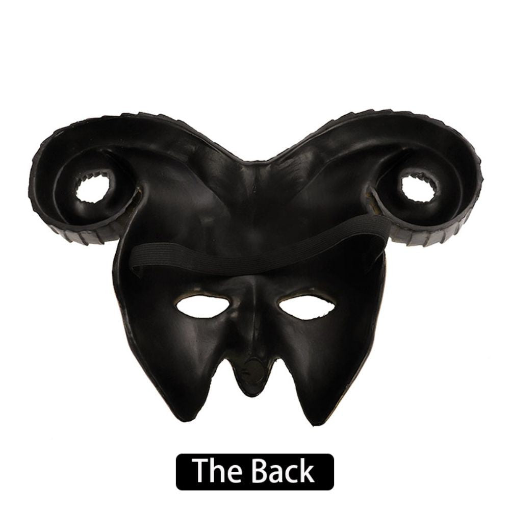High Quality 3D Halloween Mask Horrible Durable Ox Horn Mask Realistic Cosplay Masquerade Decoration