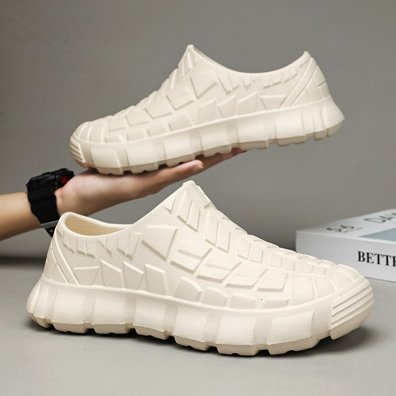 Slip-On Comfortable Ultra-Light Work Shoes, Oil-Proof, Dirt-Resistant, Waterproof, Non-Slip Chef Shoes, Sandals and Slippers