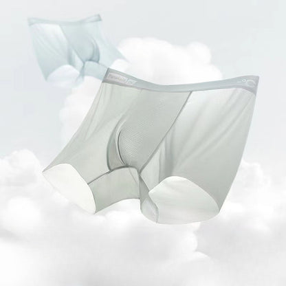 Ice Silk Men's Panties Sports Quick Drying Fashion Shorts Thin Plus Size Panties Boxer Underwear Underpants Gift Luxury