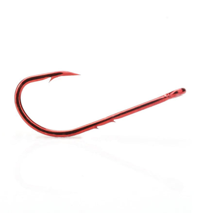 Anzóis de Pesca Vermelhos FTK 1/0-10# Iscas de Pesca com Farpa para Mar Haste Bico Porta-Isca Viva Jig de Pesca para Carpa Acessórios Anzóis de Minhoca