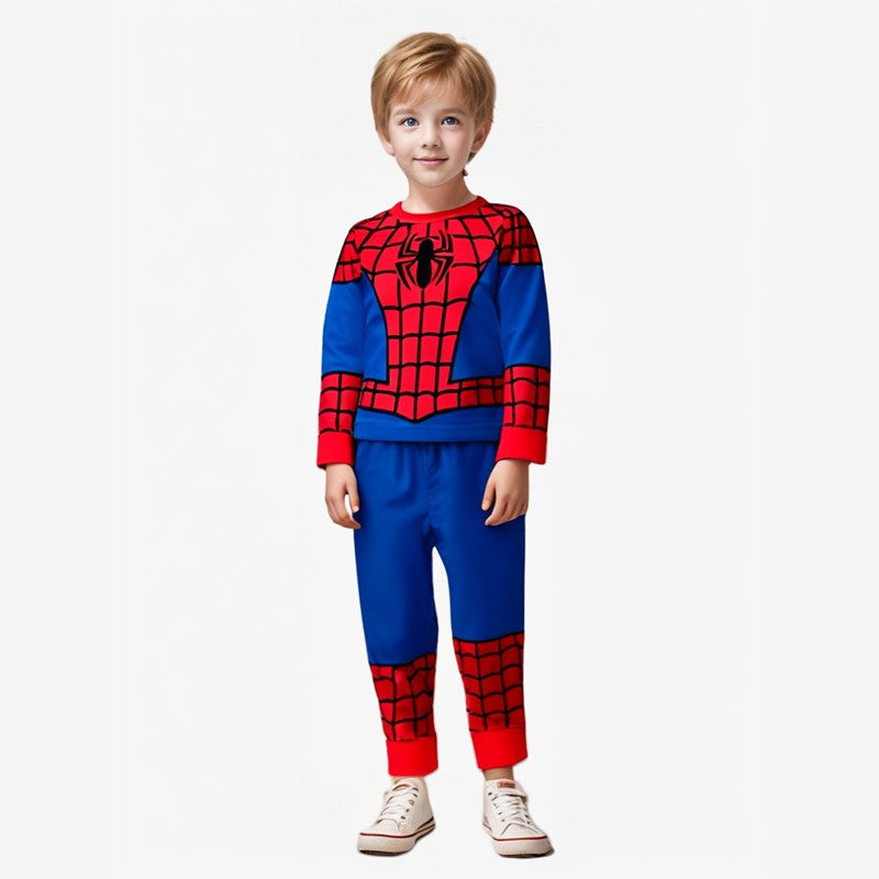 2Pcs/set Spiderman Kids Pajamas for Toddlers Boys Superhero Hulk Cosplay Long Sleeve T Shirt Pants Homewear Pyjamas Suit