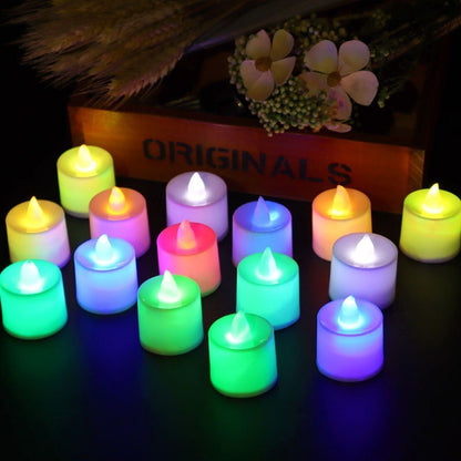 Flameless LED Electronic Candle Lights with Battery Tealight Candles Lamp Lighting for Christmas Wedding Birthday Party Decor