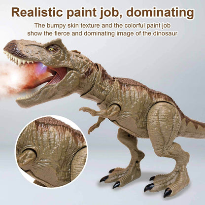 Novo Modelo Realista de Dinossauro Período Jurássico Elétrico Andando Efeito Sonoro Luz Rugindo Tiranossauro Presentes de Dinossauro para Meninos