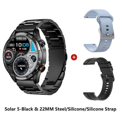 Smartwatch HAYLOU Solar 5 com Chamada de Voz, Tela AMOLED de 1,58'', 60Hz, Monitoramento de Saúde 24 Horas, Smartwatch Esportivo para Homens