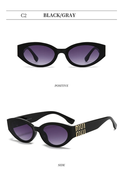 MUI MUI Glasses Stylish Fashion Designer Women Men Sunglasses Cute Oval Trending Shades Unisex Glamour Eyewear UV400