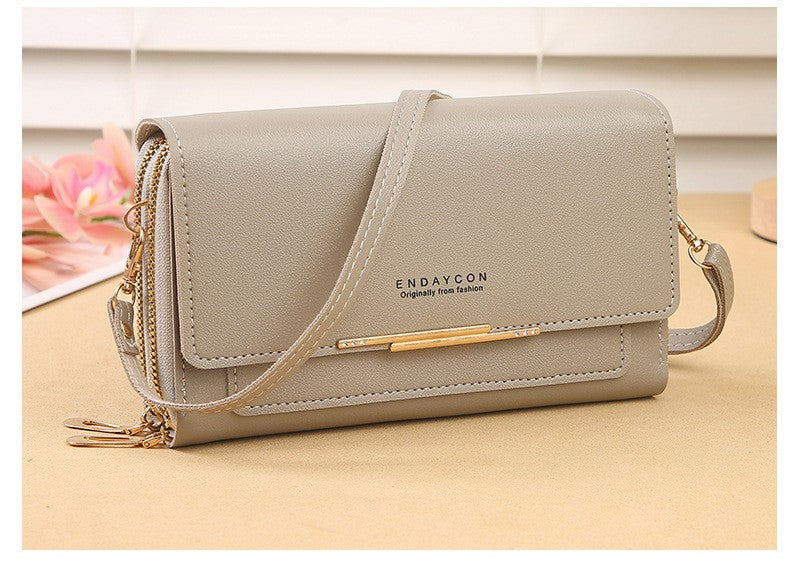 2024 New Women's Wallet Korean Multifunctional Shoulder Bag Mid-length Clutch Coin Purse