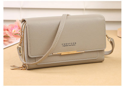 2024 New Women's Wallet Korean Multifunctional Shoulder Bag Mid-length Clutch Coin Purse
