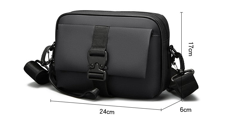 High Quality Soft PU Leather Men's Shoulder Bag Fashion Small Handbag Casual Male Day Clutch Bag