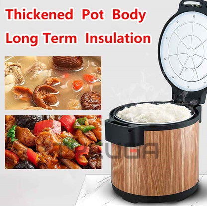 15L Electric Rice Cooker Heating Insulated Food Container Non-stick Inner Soup Warmer Kitchen Appliances For Sushi Restaurant