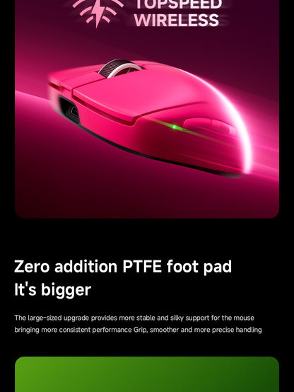 MCHOSE A7 Ultra Mouse Gamer Sem Fio Sensor de Alta Precisão Pixart3950 Design Leve Taxa de Polling de 8000Hz Chip Principal Realtek