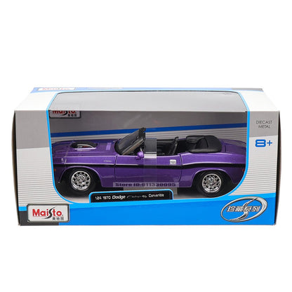 Maisto 1:24 DODGE CHALLENGER R/T 1970 liga de carro modelo artesanato decoração coleção brinquedo ferramenta presente