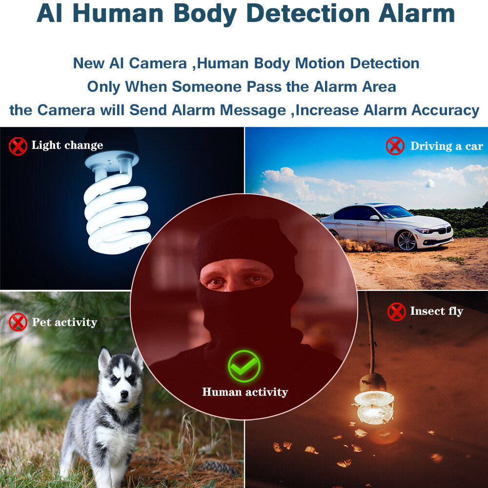 UHD 4K 8MP 5MP POE IP metal Camera Intercom AI Face/Human/Car Detection Color Night CCTV Video Surveillance Security For NVR