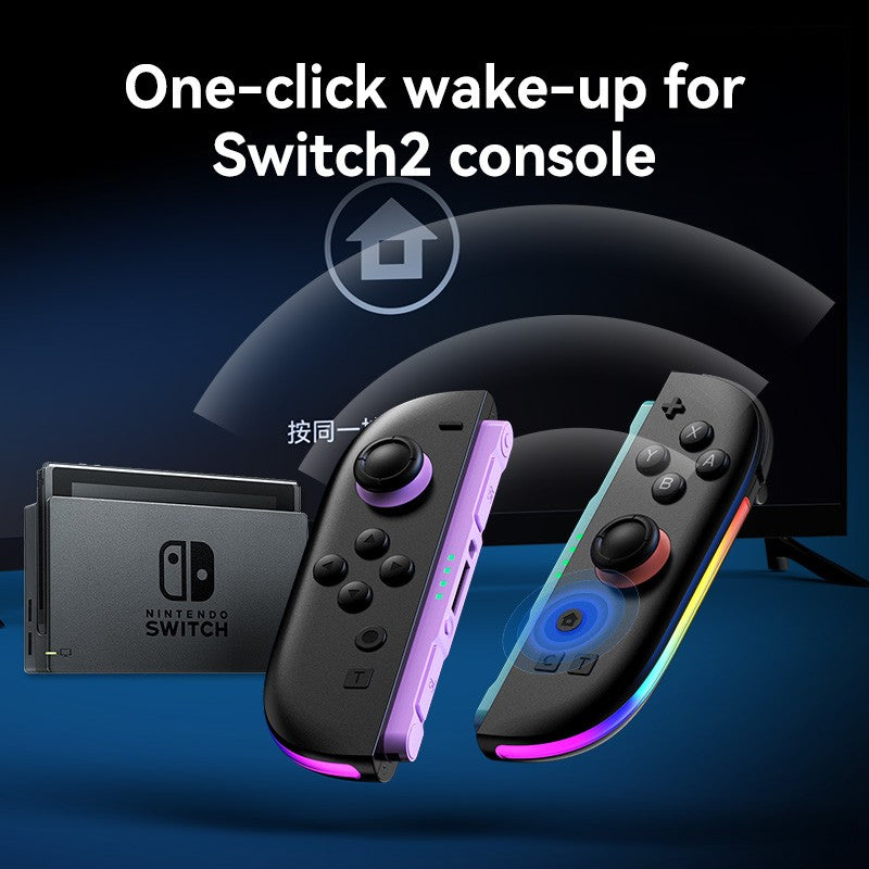 JOY-06 Wireless Game Controller For Switch 2 Magnetic Bluetooth Gamepad with 9-Axis Gyroscope RGB Light Wake-up For NS2 Joycons