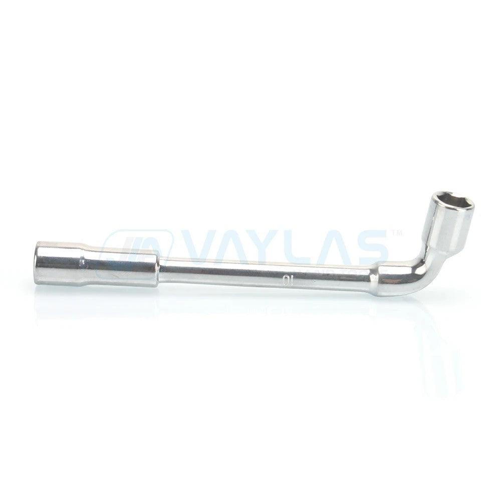 Chave Soquete Angulada Tipo L de 6-24mm Chave de Porca de Dupla Extremidade com Furo Passante Ferramentas Chave Soquete Multifuncional para Mecânico