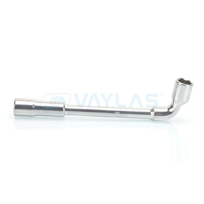 Chave Soquete Angulada Tipo L de 6-24mm Chave de Porca de Dupla Extremidade com Furo Passante Ferramentas Chave Soquete Multifuncional para Mecânico